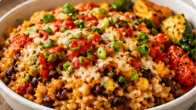mexican chicken rice bake